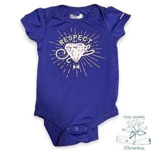 Bundle Sale 3 for $15 | Respect My Shine | Under Armour Onesie Size 6 - 9 months